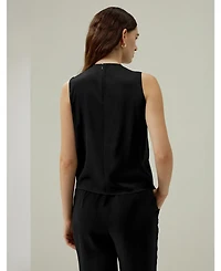 Lilysilk Women's Sleeveless Minimalist Silk Top