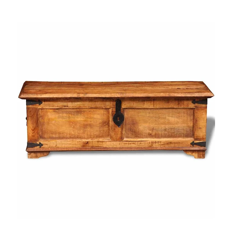 Storage Chest Rough Mango Wood