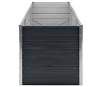 Garden Raised Bed Anthracite 94.5"x31.5"x30.3" Galvanized Steel
