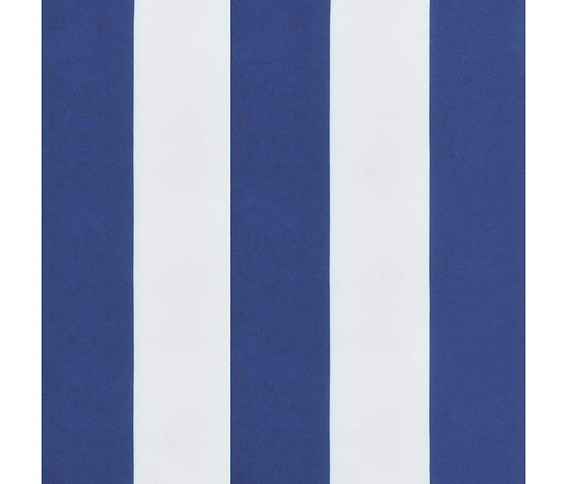 Garden Bench Cushions 2pcs Blue&White Stripe 47.2"x19.7"x2.8" Fabric