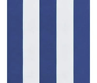 Garden Bench Cushions 2pcs Blue&White Stripe 47.2"x19.7"x2.8" Fabric