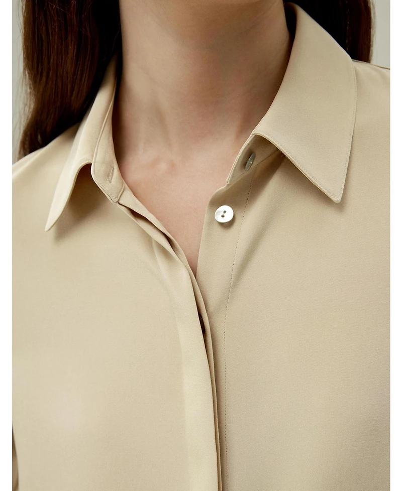 Lilysilk Women's Graceful Button Up Silk Blouse