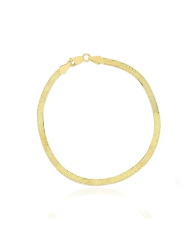 The Lovery Mini Herringbone Bracelet 14K Yellow Gold - 3 millimeters