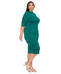 L I V D Women's Plus Mona Midi Dress