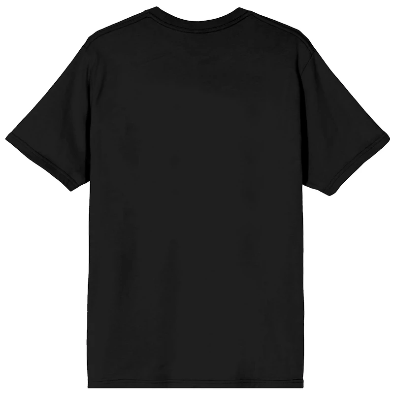 Sonic the Hedgehog Men's Classic S Color Art Crew Neck Short Sleeve Black