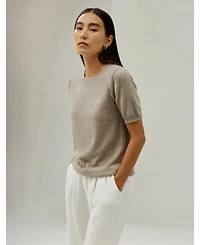 Lilysilk Women's Crew Neck Basic Knit Top