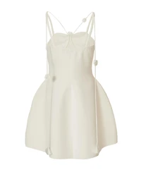 Quiz Women's Mini Scuba Foam Dress With Trailing Floral Trim