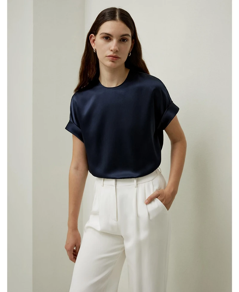 Lilysilk Women's Contemporary Oversized Silk Top