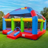 Xjump Grand Party Dome 20' x 20' Commercial Grade Bounce House , Moonwalk Bouncer Jumper for Kids and Adults, Indoor Outdoor, Pvc Vinyl, Birthday Part