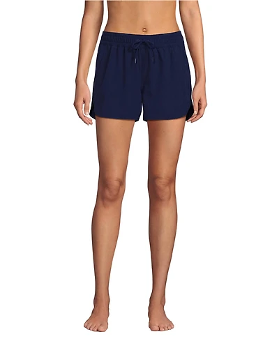 Lands' End Women's 3" Packable Cover-up Swim Shorts