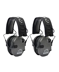 Walker's Razor Slim Electronic Shooting Muffs 2-Pack Bundle (Carbon Gray)