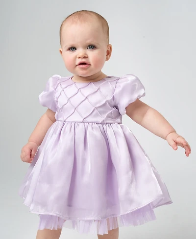Rare Editions Baby Girls Shimmer Organza Social Dress