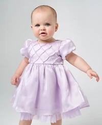 Rare Editions Baby Girls Shimmer Organza Social Dress