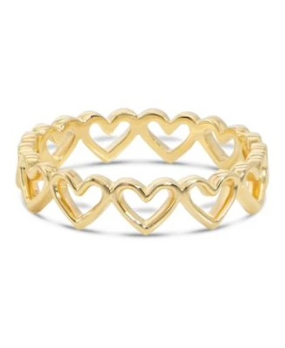 Devata Sweet Heart Ring In 14k Gold Size 8 Approx. 2.5 Grams.