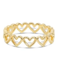 Devata Sweet Heart Ring In 14k Gold Size 8 Approx. 2.5 Grams.
