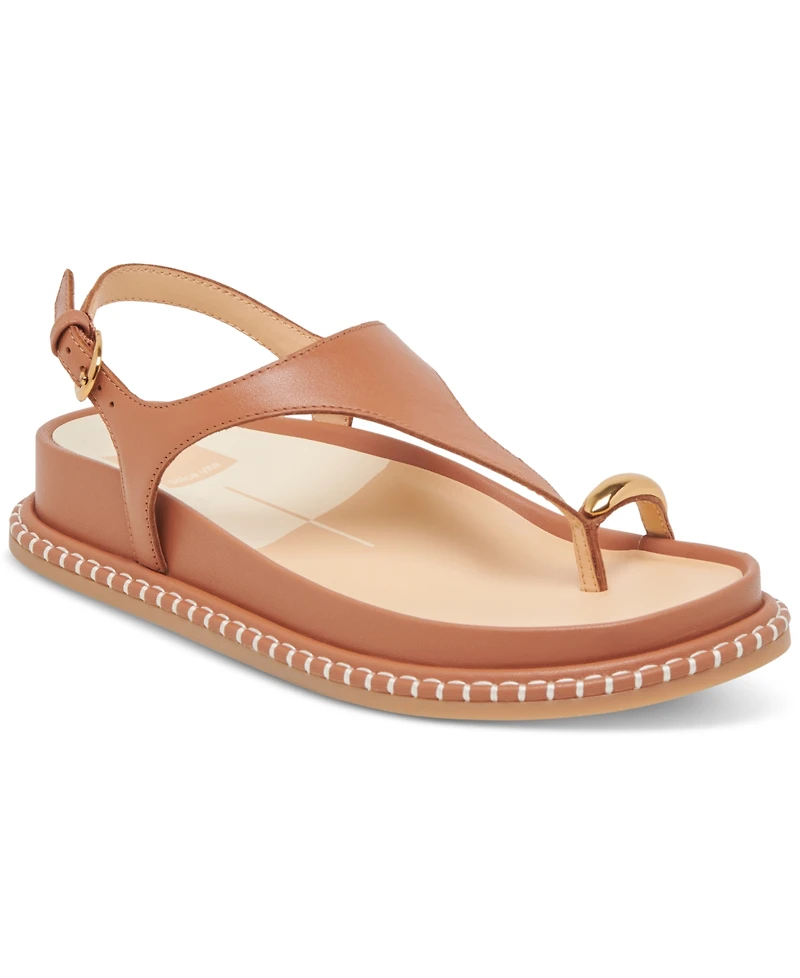 Dolce Vita Women's Stefan Toe Ring Thong Jewelry Footbed Flat Sandals