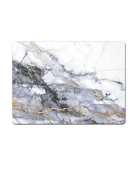 CounterArt Marble Note Hardboard Cork Placemats, Set of 4