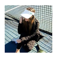 Women's Adjustable Band Sport Visor - White