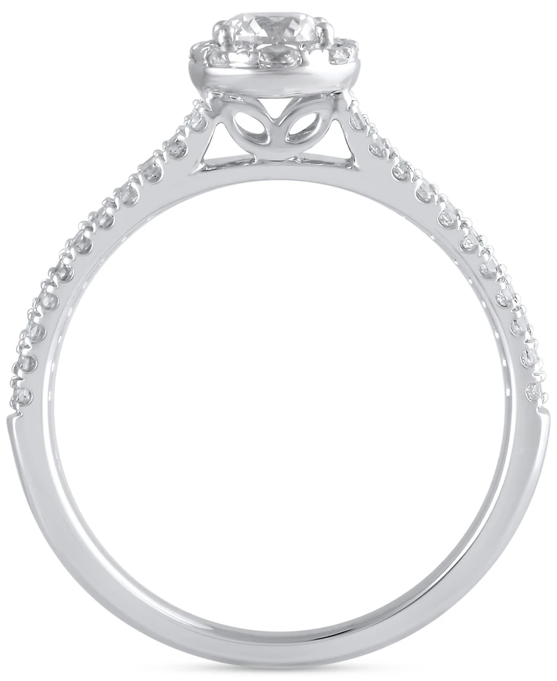 Diamond Teardrop Halo Bridal Set (1 ct. t.w.) in 14k White Gold