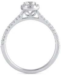 Diamond Teardrop Halo Bridal Set (1 ct. t.w.) in 14k White Gold