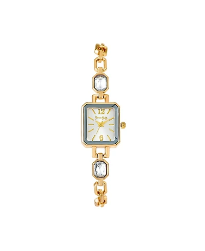 Jessica Carlyle Women's Shiny Gold Metal Alloy Analog Watch, 16mm