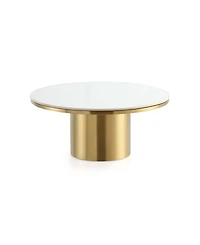 Manhattan Comfort Glenn 31.49" Modern Sintered Stone Top Coffee Table