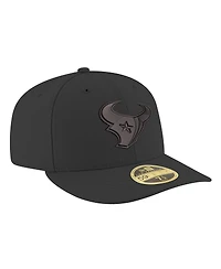 New Era Men's Black Houston Texans 59Fifty Ii Low Profile Fitted Hat
