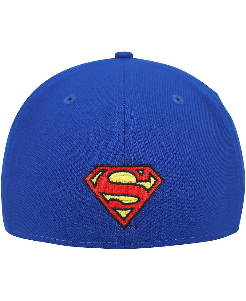 New Era Men's Blue Superman 59FIFTY Fitted Hat