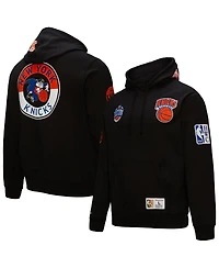 Mitchell & Ness Men's Black New York Knicks Hardwood Classics Blackout Collection Pullover Hoodie