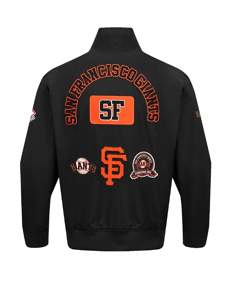 Pro Standard Men's Black San Francisco Giants Area Code Twill Full-Zip Jacket