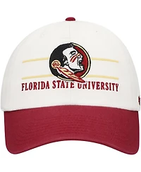 '47 Brand Men's White Florida State Seminoles Gridiron Clean Up Adjustable Hat