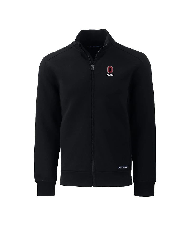 Cutter & Buck Men's Black Ohio State Buckeyes Alumni Logo Roam Full-Zip Jacket