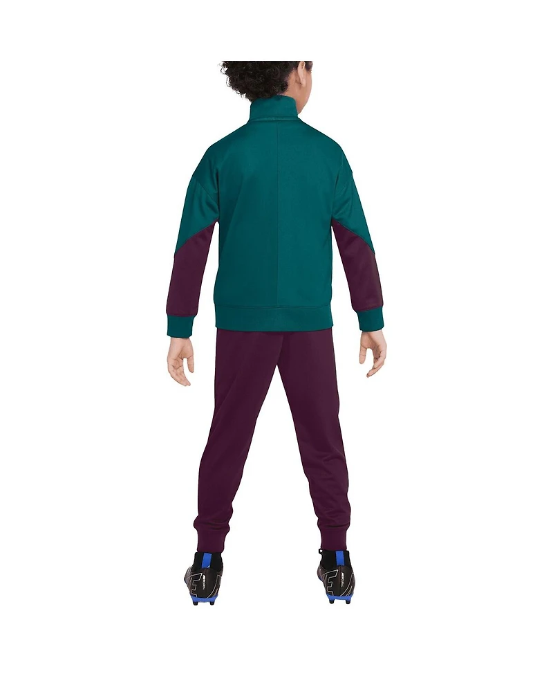 Nike Preschool Teal/Burgundy Paris Saint-Germain 2024/25 Strike Full-Zip Track Suit