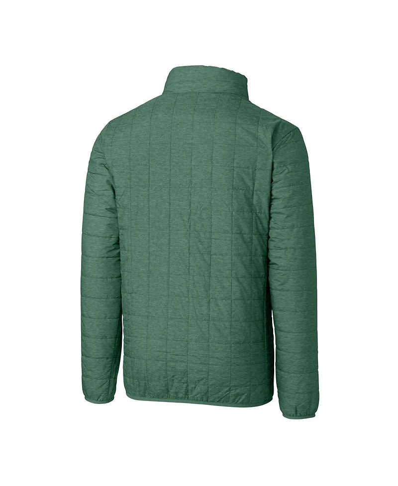 Cutter & Buck Men's Hunter Green Notre Dame Fighting Irish Alumni Logo Rainier PrimaLoft Insulated Full-Zip Puffer Vest