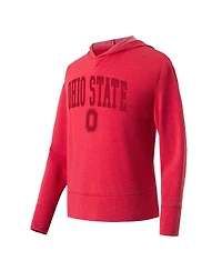 Concepts Sport Women's Scarlet Ohio State Buckeyes Volley Long Sleeve Hoodie T-Shirt