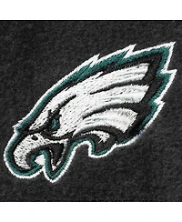 Dunbrooke Men's Heathered Charcoal Philadelphia Eagles Houston Fleece Full-Zip Vest