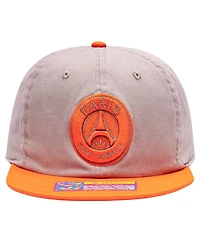 Fan Ink Men's Tan/Orange Paris Saint-Germain Wander Snapback Hat