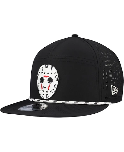 New Era Men's Black Friday the 13th Rope Trucker 9FIFTY Snapback Hat