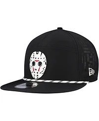 New Era Men's Black Friday the 13th Rope Trucker 9FIFTY Snapback Hat