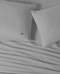 Lacoste Home Solid Cotton Percale Sheet Set