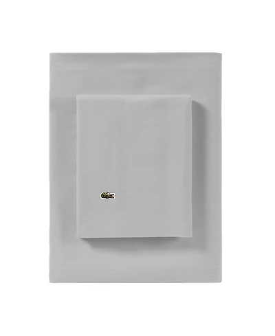 Lacoste Home Solid Cotton Percale Sheet Set