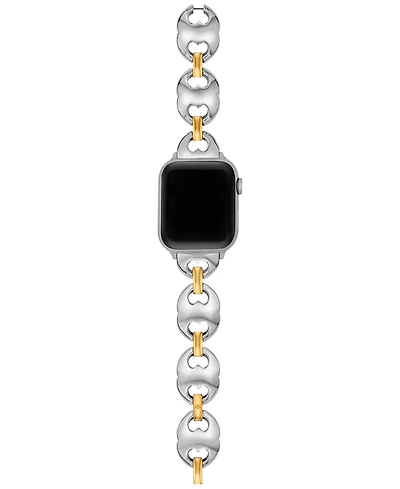 Tory Burch Women's The Double T Link Two-Tone Stainless Steel Bracelet For Apple Watch 38-46mm