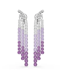 Swarovski Matrix Rhodium Plated Clip-On Earrings