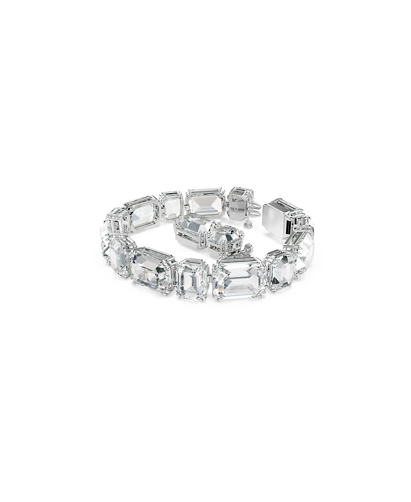 Swarovski Millenia Octagon Cut White Rhodium Plated Tennis Bracelet