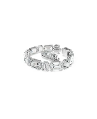 Swarovski Millenia Octagon Cut White Rhodium Plated Tennis Bracelet