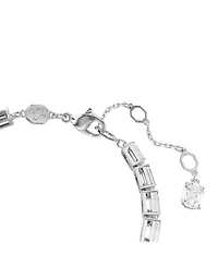 Swarovski Matrix Baguette Cut White Rhodium Plated Tennis Bracelet