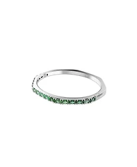 Swarovski Matrix Baguette Cut Rhodium Plated Bangle Bracelet