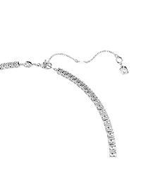 Swarovski Matrix Round Cut White Rhodium Plated Y Necklace