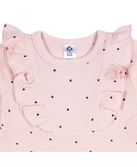 Gerber Baby Girls Long Sleeve Ruffle Dress