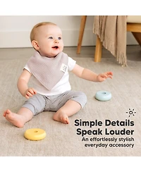 KeaBabies 8pk Quin Bandana Bibs, Baby Bibs for Drooling and Teething, Cotton Drool Girl, Boy